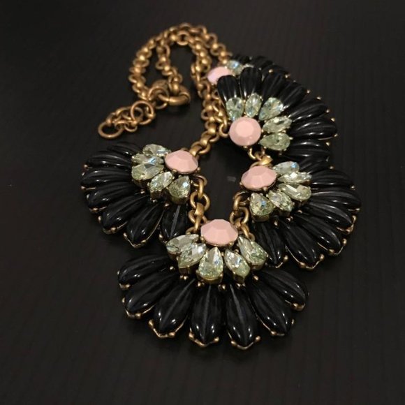 J. Crew Antique Gold-Tone Floral Necklace - Picture 9 of 9